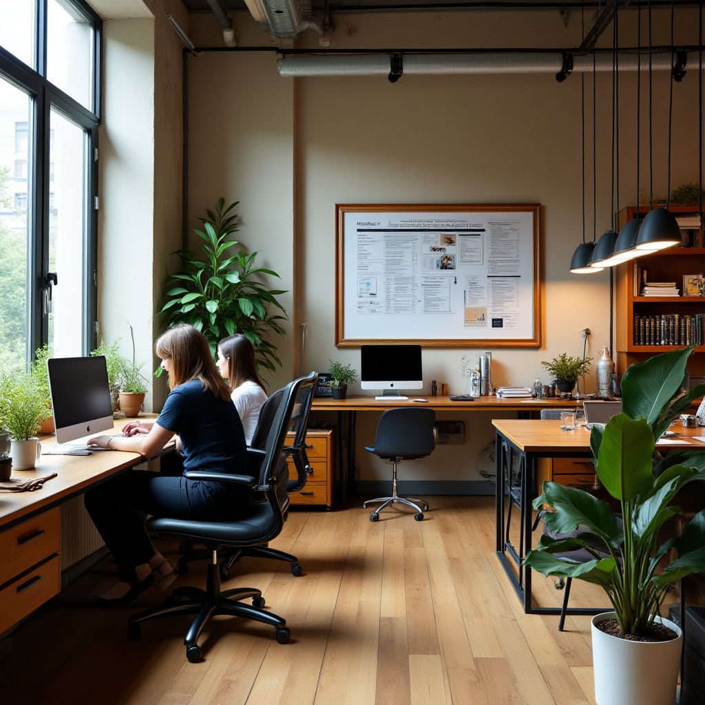 Ufficio di AnalyticsAI con spazi di collaborazione